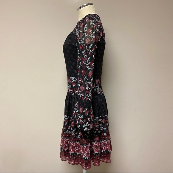 Michael Kors Long-Sleeve Tiered Dress - Picture 2 of 5